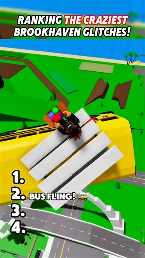 RANKING THE CRAZIESTTT BROOKHAVEN GLITCHES! 🤯 #roblox #brookhaven