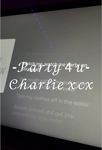 Party 4 U - Charli XCX Lyrics Song #1magine_dreamer