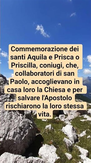 Aquila e Priscilla, coniugi: il Santo del Giorno (8 luglio) #shorts