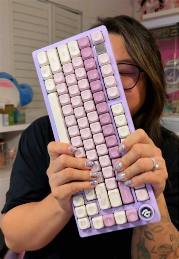Sooo.. out of sight out of mind right? I thought I had built the perfect Purple Taro Keyboard and used the Purple Rice switches instead of the BSUN Taro n Sweet Potato switches I specifically bought for the board. Now I am switching them around. #keyboard #keeb #keebtok #modding #purple