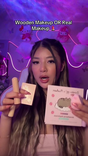 Wooden Makeup ASMR: Real or Fake? 🪵💄