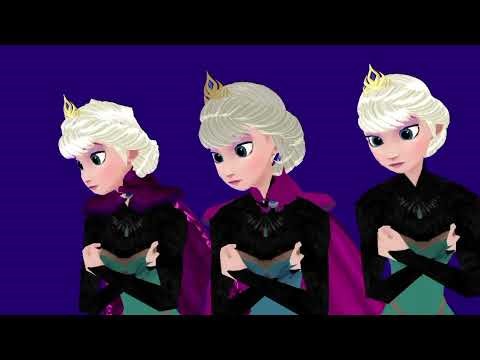MMD × Frozen × DisneyMagicKingdoms - Let It Go - (Model Old Coronation Elsa Vs New Coronation Elsa)