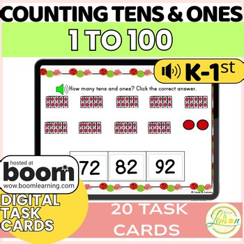 Counting Tens and Ones Place Value to 100 Digital Boom Cards