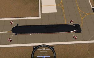 简单飞机台风级核潜艇