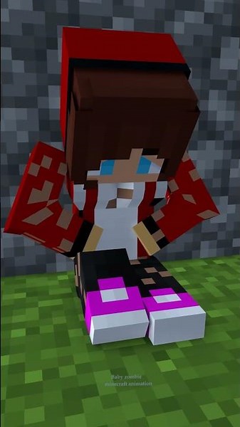 Team JJ vs Zombie 😎 #minecraftanimation