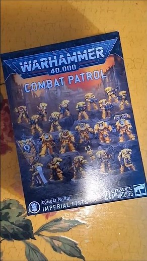 Warhammer 40,000 Combat Patrol Imperial Fists unboxing upcomming project paint with me live