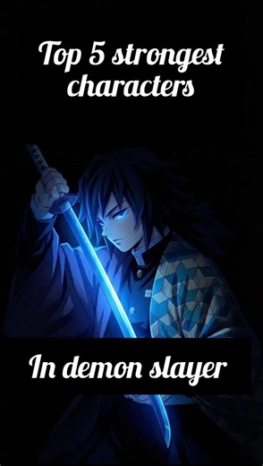 Top 5 Strongest Characters in Demon Slayer 💥 | is no.1 stronger than yoriichi?🤯 #shorts
