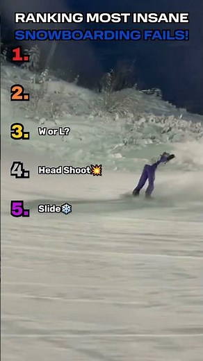 ⭐ Top 5 CRAZIEST Snowboard Fails Ever! ❄️😳