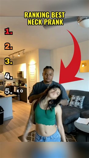 😱 RANKING BEST NECK PRANK #ranking #funny #pranks