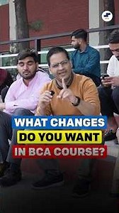 🤔One Thing You Would Change in BCA Course? BCA Students Interview!#shorts #bcacourse #bcastudents