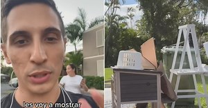 Argentino mostró los insólitos objetos que tiran en Estados Unidos: "Con todo eso amueblás la casa"