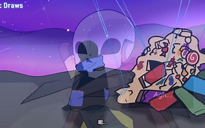 【Undertale动画/中文字幕】Error404 vs KingOfMultiverse系列里[番外场景中的ink和Error]