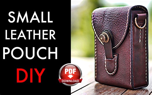 Make Your Own Leather Pouch - DIY Tutorial And Pattern Download