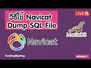 EP 100 | ผมอยากเป็นโปรแกรมเมอร์ | วิธีใช้ navicat premium 15 Dump SQL File