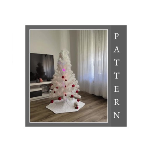 Crochet Tree Skirt Christmas Pattern PDF – Festive Holiday Tree Base Cover for Christmas Decor & diy projects - Etsy