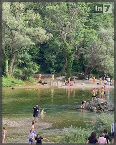 Temperatura të larta🥵, qytetarët kanë zgjedhur kanionin #Matka për tu freskuar🏊‍♂️ | in7.tv
