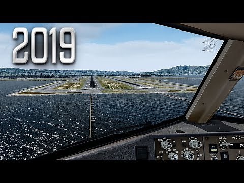 New Flight Simulator 2019 in 4K | Spectacular Approach and Landing in San Francisco | Ultra Realism
