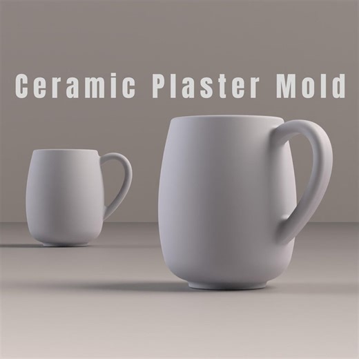 Coffee Mug Plaster Mold (digital Download) | Slip Casting Mold | 3D Printer STL File - Etsy