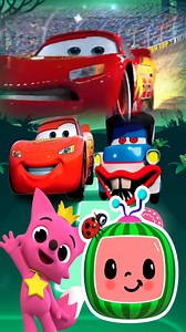 Lightning McQueen vs Mater The Greater vs Pinkfong Hogi vs Cocomelon #cocomelon #pinkfong #LightningMcQueen #tileshop | Hip Hop Gamer
