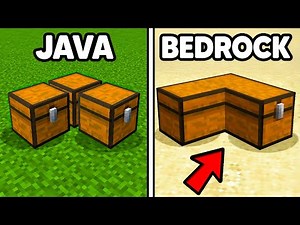 50 Super Differences JAVA vs Bedrock Minecraft