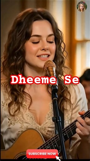 Dheeme Se Lyrics Video | Hindi Sad Song Cover | Heart Touching Love Song #shorts