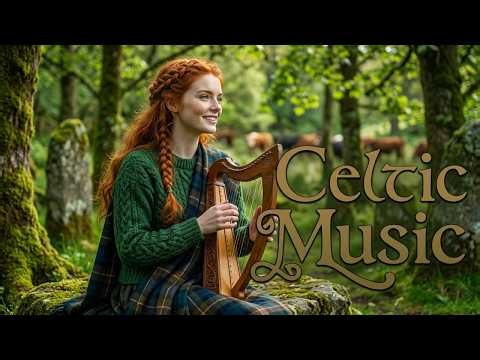 Relaxing Celtic Harp Music | Peaceful Irish Instrumental & Nature Ambience | Emerald Celtic Harmony