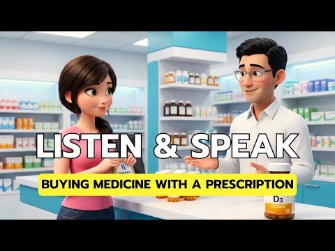 Buying Medicine with a Prescription | Real-Life Dialogue | English Conversations | Listen and Speak