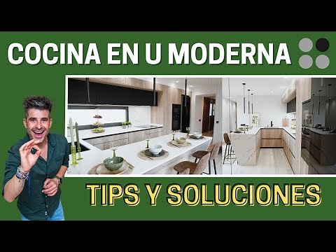 Modern U-shaped kitchens with WOODEN Peninsula and DEKTON KAIROS CJR