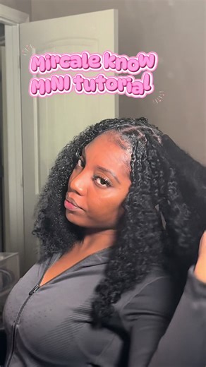 Quick Miracle Knot Tutorial for Natural Hair