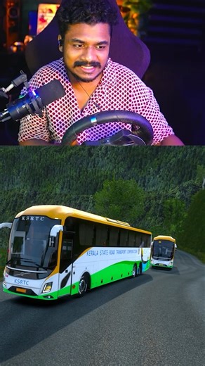 KSRTC NEW VOLVO BUS RACE ACCIDENT IN WAYANAD പണി പാളി 💥 ❌️ #shorts #short