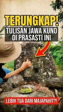 Revealed! Ancient Javanese Inscription on This Stone Likely Predates Majapahit #majapahit #shorts