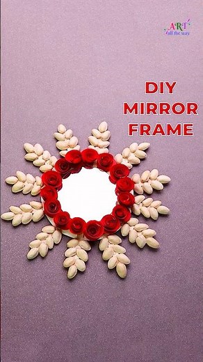 DIY Mirror Frame | Stylish Wall Decor Idea | Easy Home Makeover #DIYMirror #HomeDecor #shorts