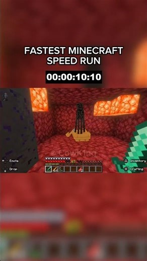 Minecraft speed run world record! 🌎