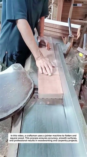 Satisfying Jointer Cutting | Precision Wood Flattening Process