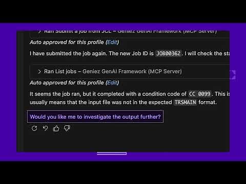 Geniez AI Demo - Augmenting Microsoft Copilot with mainframe awareness