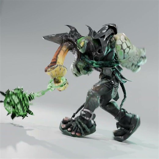 Combat Lizard - 3D Character Walk/Run Cycle