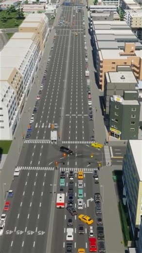 The traffic in Cities Skylines 2 is really poorly thought out! #shorts