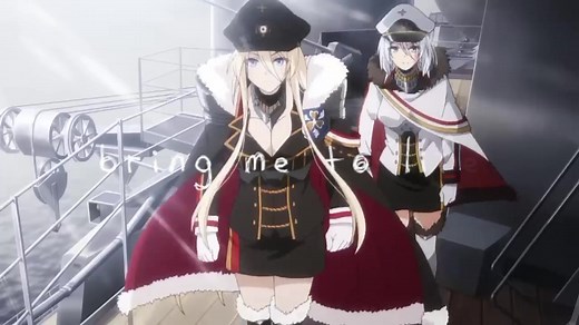 Bismarck Battleship in Azur Lane Anime Game
