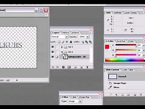ImageReady içindeki hazır action'lar
