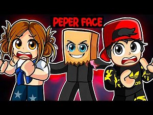I trolled my friends by becoming Paper Face 🧠 Roblox Paper Face