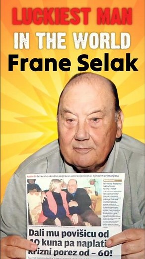 The luckiest person in the world.