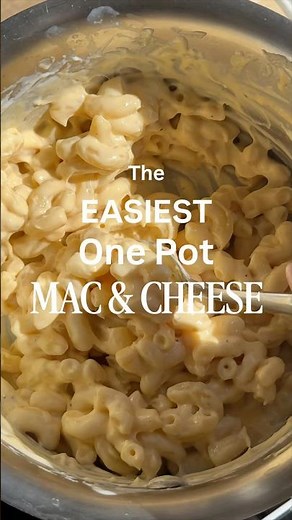 The EASIEST one pot mac & cheese