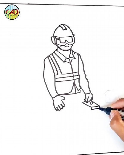 Industrial safety Drawing / safety drawing competition #shorts #drawing #calliartdrawing