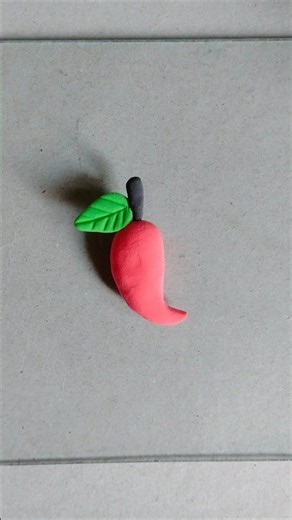 Video of making a mango with clay 🥭 #shorts #viralshorts