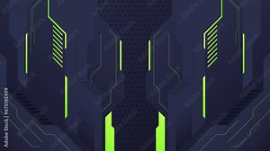 futuristic gate open and close. suitable for gamers, streamers video