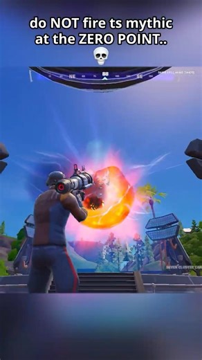 do NOT fire ts mythic at the ZERO POINT.. 💀 #relishh #fortnite