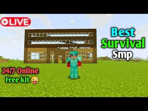 😱 New Best Public Survival SMP Server For Minecraft | Java + PE | 24/7 Online | Free To Join 🔥