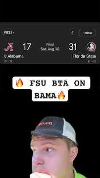 FSU Beats Alabama! Seminoles Rise While It’s a Low Tide for Bama 🌊