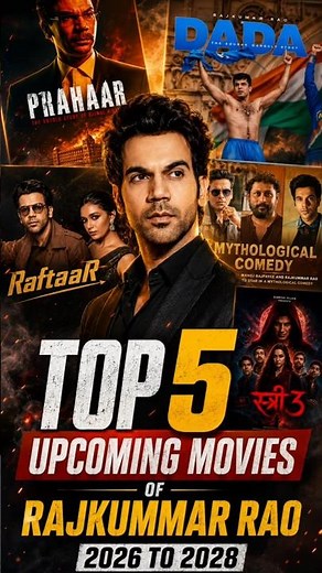 🔥 Rajkumar Rao Ki Top 5 Upcoming Movies (2026-28) | Most Awaited Films 🎬