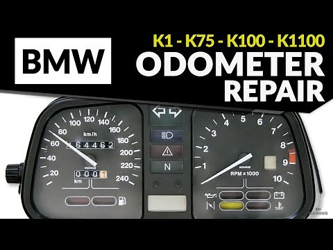 How to repair BMW K1, K75, K100, K1100 LT and K1100 RS odometer – odometer gears replacement